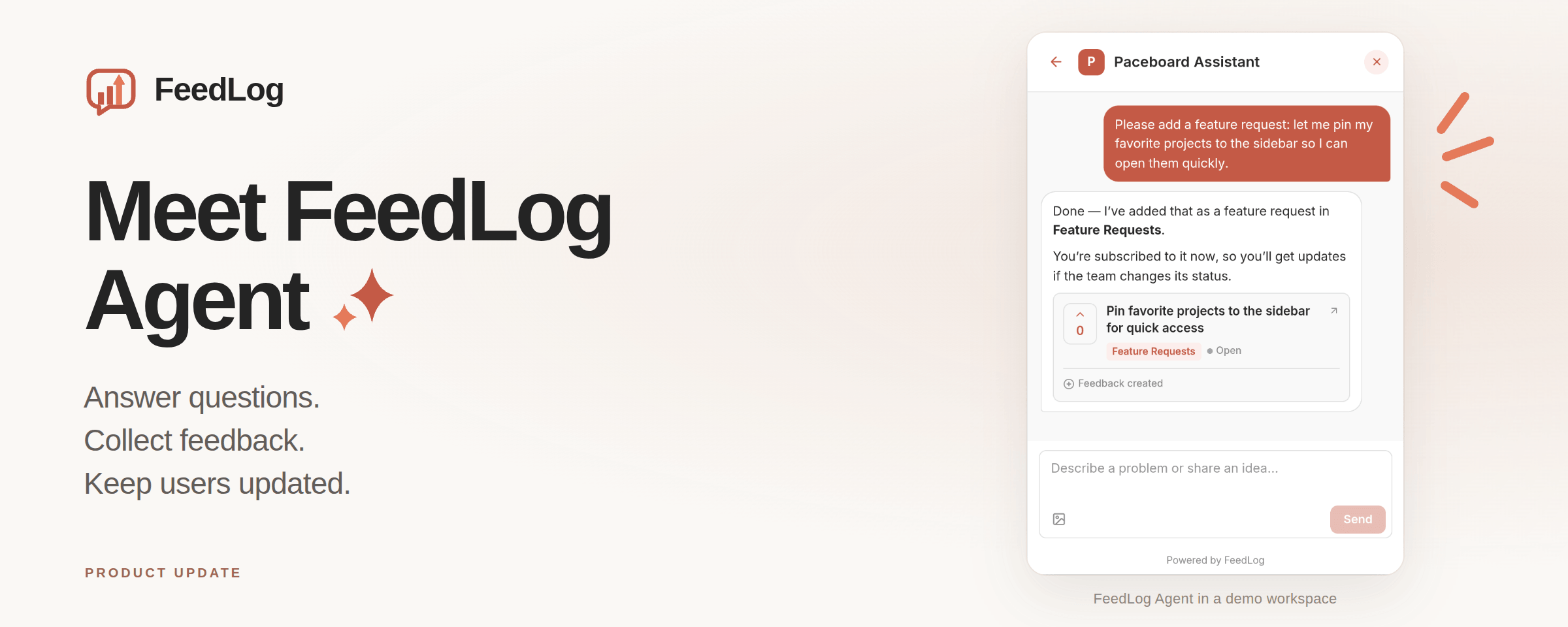 Meet FeedLog Agent ✨